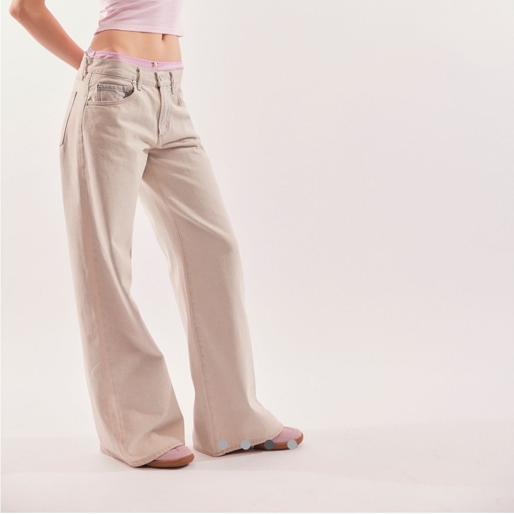 BNWT Agolde Clara low rise baggy flare wide leg jeans sz 27